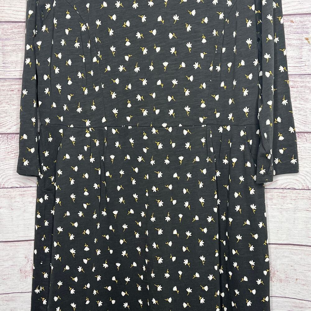 Boden Women's Penny 100% Cotton Knit Ditzy Floral Pocket Dress Size 16 - Picture 8 of 12